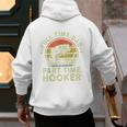 Fishing Dad Part Time Hooker Bass Fish Father Day Men's Hoodie Back Print Fishing Dad Part Time Hooker Bass Fish Father Day Men's Hoodie Back Print