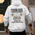 Fishing Tuna Bass Rod Fisherman Cool Dad Quote Men's Hoodie Back Print