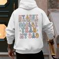 Funny Auntie My Aunt Is Definitely Cooler Than My Dad Men's Hoodie Back Print