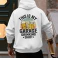 Garage Drinker Dad Vintage Beer This Is My Garage Drinking Men's Hoodie Back Print