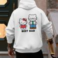 Hello Kitty Best Dad Fathers Day Small Men's Hoodie Back Print Hello Kitty Best Dad Fathers Day Small Men's Hoodie Back Print