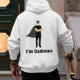 I'm Dadman Superhero Dad Father's Day Men's Hoodie Back Print