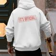 It's Official I'm The Favorite Daughter From Dad Mom Men's Hoodie Back Print