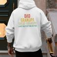 I Just Keep Getting Better Dad Grandpa Great Grandpa Vintage Men's Hoodie Back Print