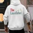 Lawn Mowing Lawnfather Dad Lawn Mower Gardening Men's Hoodie Back Print