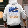 Marshallese Dad Marshall Islands Flag For Father's Day Men's Hoodie Back Print