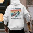 Got Passed By My Daughter Skiing Dad Men's Hoodie Back Print