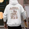 Rodeo Dad Western Cowboy Daddy Family Matching Father's Day Men's Hoodie Back Print