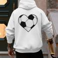 Soccer Ball Heart Idea For Mom Dad Kids T-Shirt Men's Hoodie Back Print Soccer Ball Heart Idea For Mom Dad Kids T-Shirt Men's Hoodie Back Print
