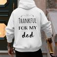 Thankful For My Dad Men's Hoodie Back Print