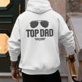 Top Gun Top Dad Men's Hoodie Back Print
