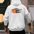 Vintage Proud Basketball Dad Fathers Day Basketball Player Men's Hoodie Back Print Vintage Proud Basketball Dad Fathers Day Basketball Player Men's Hoodie Back Print