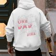 Winter Onederland 1st Birthday Theme Dad Of Birthday Girl Men's Hoodie Back Print