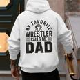 Wrestler Daddy Wrestling Dad Men's Hoodie Back Print