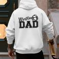 Wrestling Dad Hobby Wrestle Wrestler Martial Arts Father Men's Hoodie Back Print