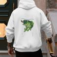 Youth Boy My Lucky Fishing-Shirt Bass Fish Dad Men's Hoodie Back Print