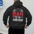 2 Year Old Racing Car Two Fast Birthday 2nd Family Dad Men's Hoodie Back Print
