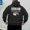 2026 Senior Bowling Dad Bowling Team Parent Helper Men's Hoodie Back Print
