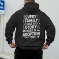 Adoptive Mom Adoption Dad And Adoption Day Foster Care Men's Hoodie Back Print