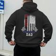 American Flag Go Kart Racing Race Dad Flag Men's Hoodie Back Print