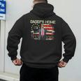 American Flag Trump 2024 Daddy's Home We The People Men's Hoodie Back Print