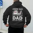 Anime Dad Like A Regular Dad Only Cooler Fathers Day Otaku Men's Hoodie Back Print