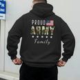 Army Graduation Proud Military Family Mom Dad Brother Sister Men's Hoodie Back Print