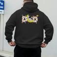 Astronaut Dad Space Birthday Planets Party Matching Family Men's Hoodie Back Print