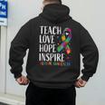 Autism Awareness Ribbon Mom Dad Kids Autistic Support Autism Men's Hoodie Back Print Autism Awareness Ribbon Mom Dad Kids Autistic Support Autism Men's Hoodie Back Print