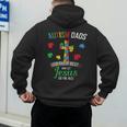 Autism Dad Son Father Autistic Kid Awareness Jesus Christian Men's Hoodie Back Print