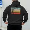 Awesome Like My Dad Men's Hoodie Back Print
