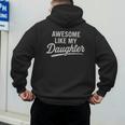 Awesome Like My Daughter Fathers Day Dad Men's Hoodie Back Print