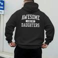 Awesome Like My Daughters Father's Day Dad Men's Hoodie Back Print
