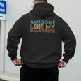 Awesome Like My Daughters Mom Dad Mother's Day Father's Day Men's Hoodie Back Print Awesome Like My Daughters Mom Dad Mother's Day Father's Day Men's Hoodie Back Print