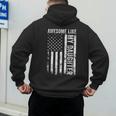 ON Back Awesome Like My Daughter Men Fathers Day Dad Men's Hoodie Back Print