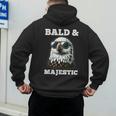 Bald & Majestic Sexy Bald Guy Dad Men's Hoodie Back Print