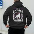Barber s For Men Dad Hairstyling Humor Quote Small Men's Hoodie Back Print