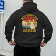 Best Bunny Dad Ever Rabbit Lover Father Pet Rabbit Men's Hoodie Back Print