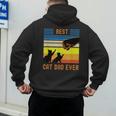 Best Cat Dad Ever Fist Bump For Fur Daddies Men Women Girls Kids Men's Hoodie Back Print