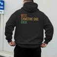 Best Chiweenie Dad Ever Dog Breed Father's Day Canine Puppy Men's Hoodie Back Print Best Chiweenie Dad Ever Dog Breed Father's Day Canine Puppy Men's Hoodie Back Print