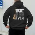 Best Dad Ever Guitarist Father D-A-D Chord Guitar Men's Hoodie Back Print