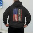 Best Dad Ever US American Flag For Father's Day Men Men's Hoodie Back Print