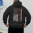 Best Dad Ever US American Flag Gift For Father's Day Short Sleeve Men's Hoodie Back Print