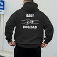 Best Dog Dad Fathers Day Best Dad Fist Bump Dog's Paw Men's Hoodie Back Print