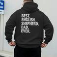 Best English Shepherd Dad Ever Dog Owner Daddy Father's Day Men's Hoodie Back Print