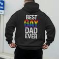 Best Gay Dad Ever LGBTQ Men's Hoodie Back Print
