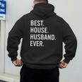 Best House Husband Ever Stay At Home Dad Men's Hoodie Back Print