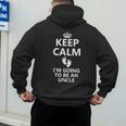 Best Uncle Art For Men Dad Pregnancy Reveal New Uncle To Be Men's Hoodie Back Print