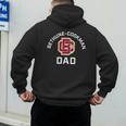 Bethune-Cookman University Wildcats Arched Dad Men's Hoodie Back Print