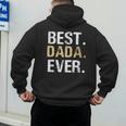 Birthday Fathers Day Christmas For Dada Dada From Granddaughter Grandson Best Dada Men's Hoodie Back Print